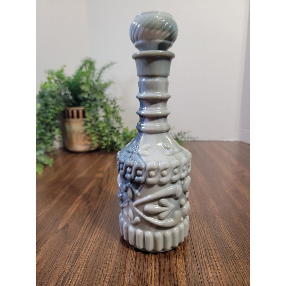 Vintage 1972 Marbled Jim Bean Decanter